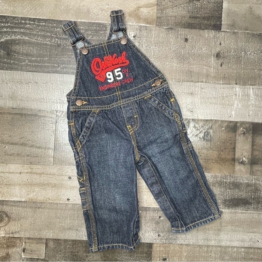 OshKosh B’gosh Denim Overall size 9 months - Picture 9 of 9